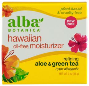 ALBA BOTANICA: Hawaiian Aloe and Green Tea Moisturizer Oil-Free, 3 oz