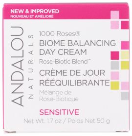 ANDALOU NATURALS: 1000 Roses Biome Balancing Day Cream, 1.7 oz