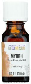 AURA CACIA: 100% Pure Essential Oil Myrrh, 0.5 Oz