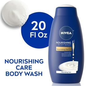 NIVEA Nourishing Care Body Wash with Nourishing Serum, 20 Fl Oz