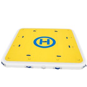 VEVOR Inflatable Dock Platform 7'x7'x6' Inflatable Dock, 10- to 12-Person Inflatable Floating Dock