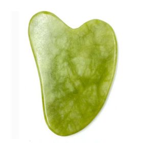 Natural Jade Face Massager Gua Sha Stone Face Guasha Masaje Facial Board Acupoint Eye Care SPA Massager Tool massage visage (Color: Love)