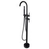 Bathtub Faucet Free Standing Floor Mounted Tub Faucet Tub Filler, Bathroom High Flow Shower Faucets with Handheld Shower