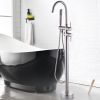 Bathtub Faucet Free Standing Floor Mounted Tub Faucet Tub Filler, Bathroom High Flow Shower Faucets with Handheld Shower