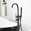 Bathtub Faucet Free Standing Floor Mounted Tub Faucet Tub Filler, Bathroom High Flow Shower Faucets with Handheld Shower