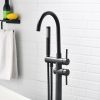 Bathtub Faucet Free Standing Floor Mounted Tub Faucet Tub Filler, Bathroom High Flow Shower Faucets with Handheld Shower