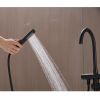 Bathtub Faucet Free Standing Floor Mounted Tub Faucet Tub Filler, Bathroom High Flow Shower Faucets with Handheld Shower